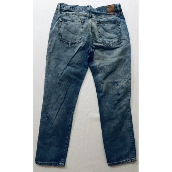 Zara Basic Dept. Z1975 Heritage Denim Womens Size 6 Distressed Jeans - Picture 3 of 7